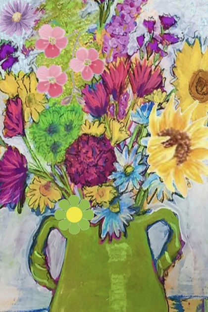 A jug of flowers 2- Modekombination