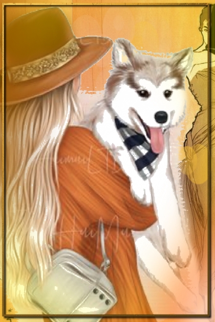 A lady with a dog 2- Kreacja