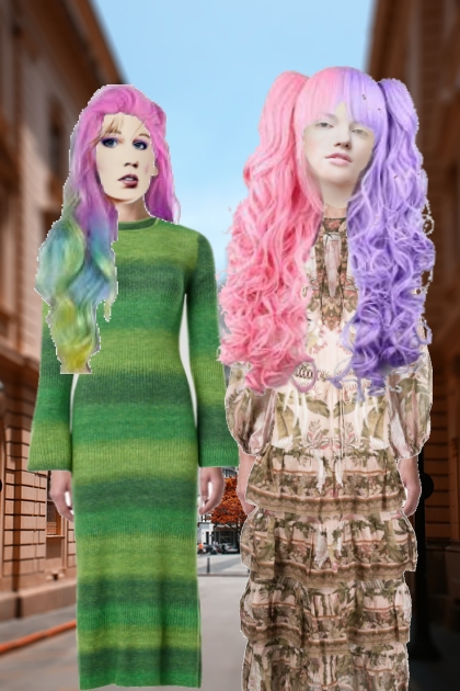 Manycoloured hair- Modna kombinacija