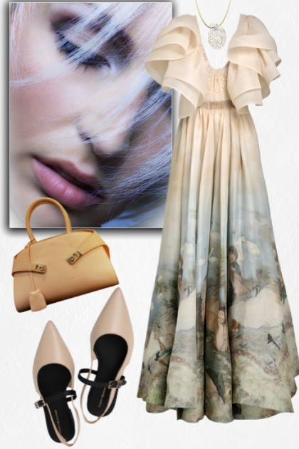 Painted dress- Combinazione di moda