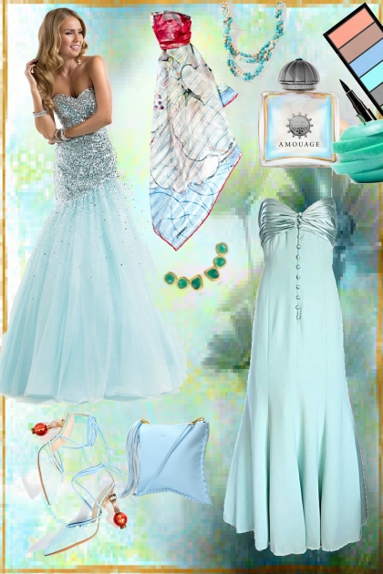 Glamorous blue outfit 2- Модное сочетание