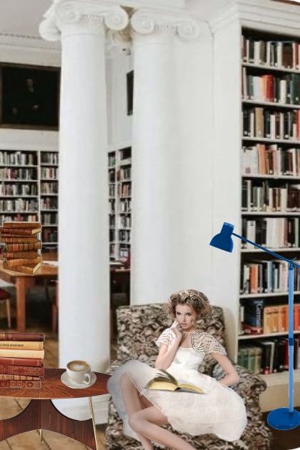 Quiet library corner- Модное сочетание