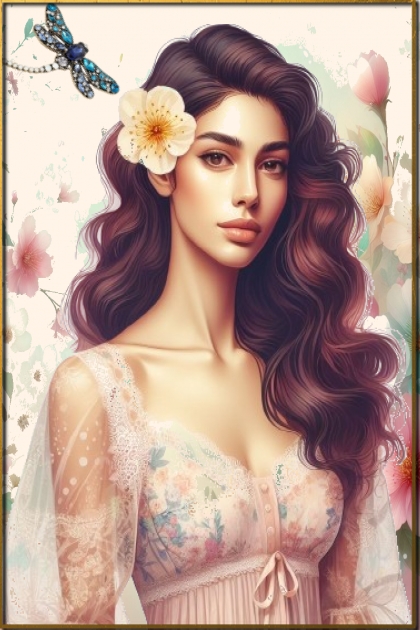 A beauty in a flower outfit- Kreacja