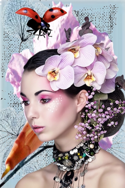 Orchids and other plants- Fashion set