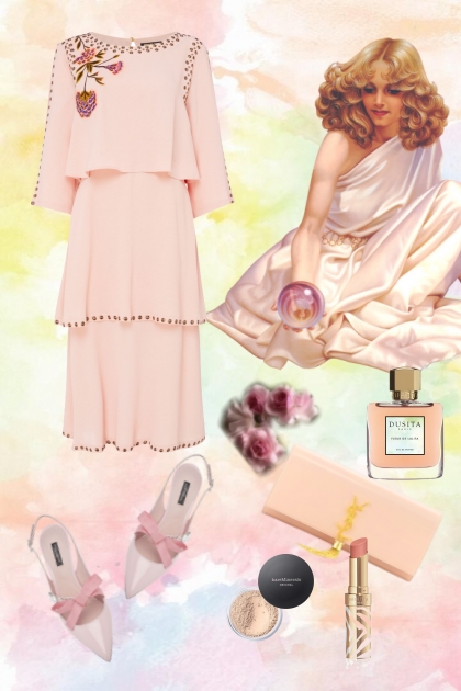 Peachy pink 3- Combinazione di moda