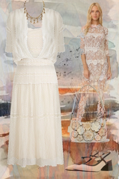 White dress 4- Modna kombinacija