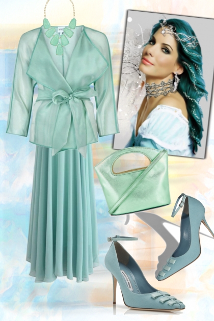 Elegant turquoise- Modna kombinacija