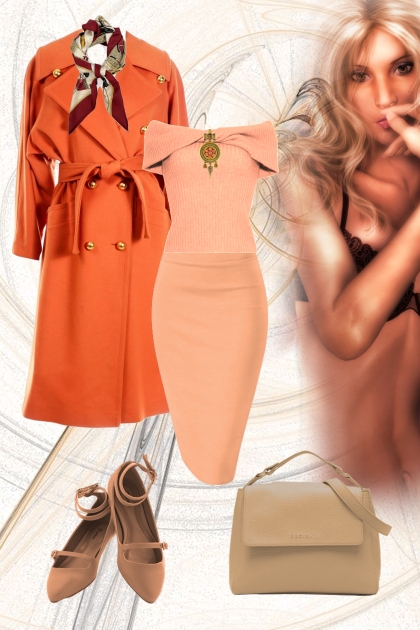 Apricot orange 2- combinação de moda