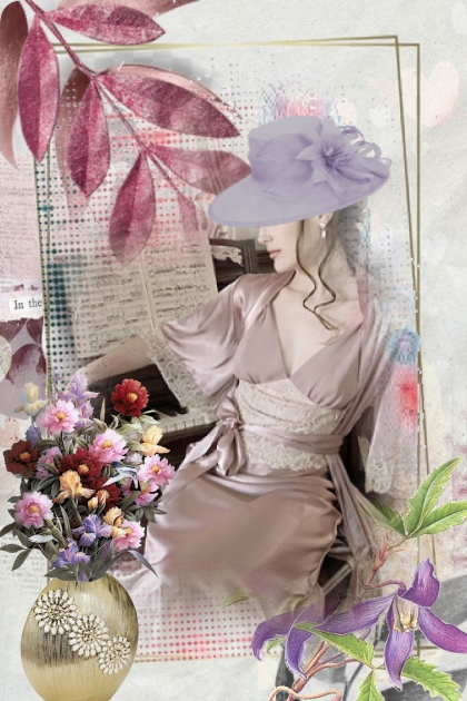Lady  with flowers- Fashion set