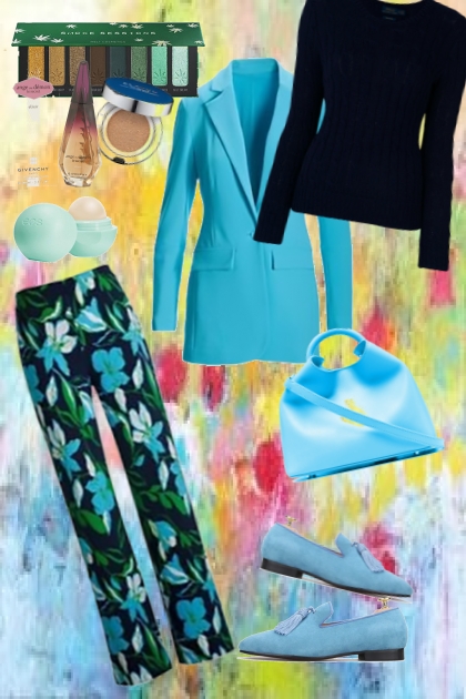 Hilarious spring turquoise- Модное сочетание