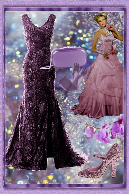 Purple chic 3- Combinazione di moda