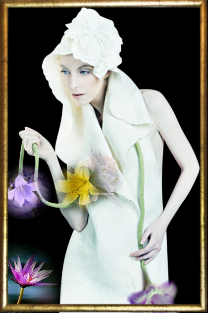 Lady with lilies- combinação de moda