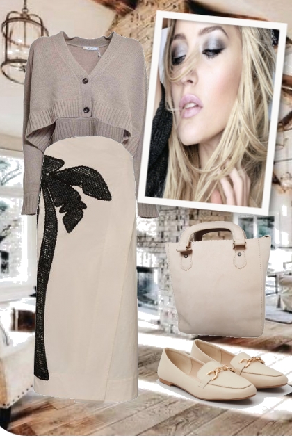 Casual beige outfit- Модное сочетание
