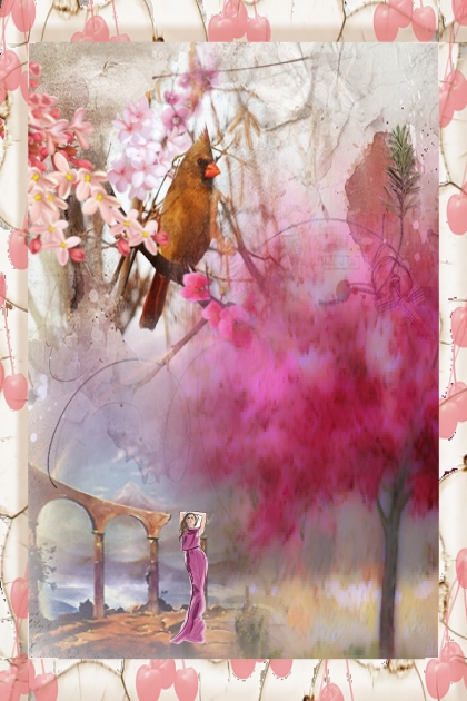 Pink spring- Combinazione di moda