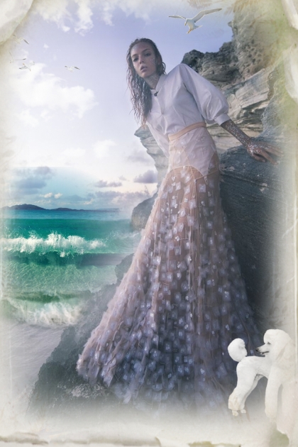 A cliff by the sea- Fashion set