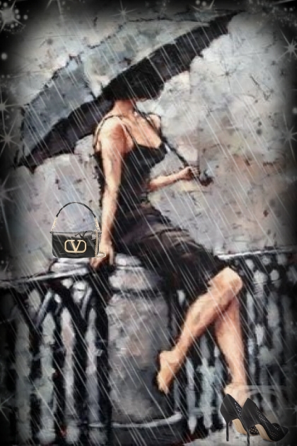 Lady in the rain 2- Modna kombinacija