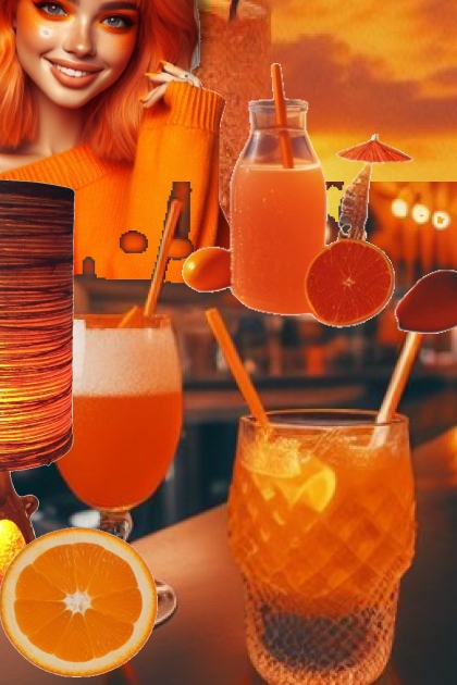 Bright orange - Combinaciónde moda
