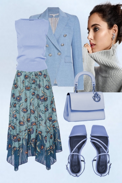 Shades of blue 33- Fashion set