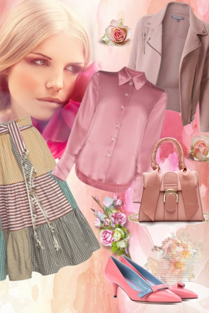 Casual look in pink- Combinaciónde moda