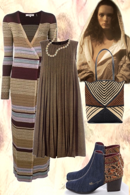Stripy brown- Fashion set