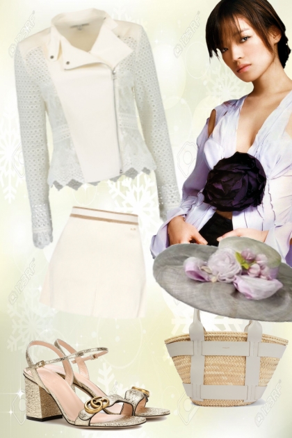 Creamy white outfit 2- Fashion set