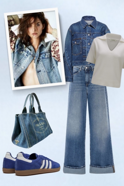 Street style: jeans- Modna kombinacija