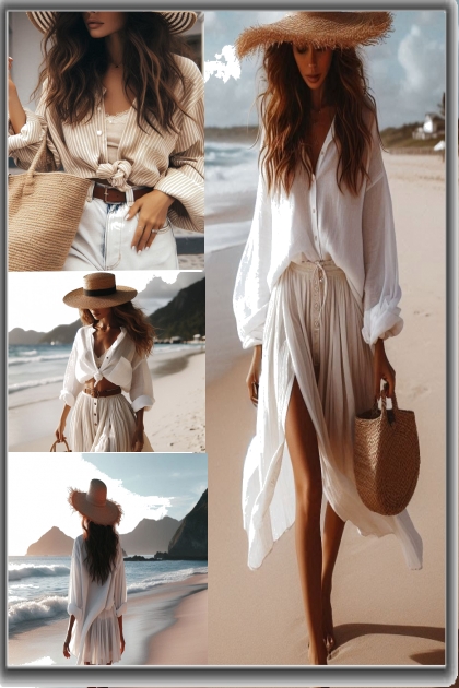 Beach style- combinação de moda