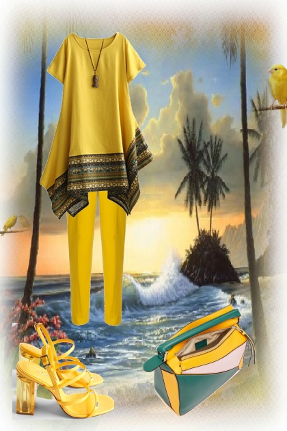 Sunny yellow 22- Модное сочетание