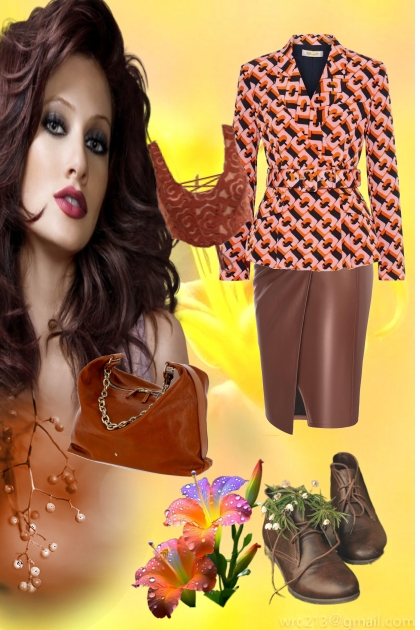 Shades of brown 223- Fashion set