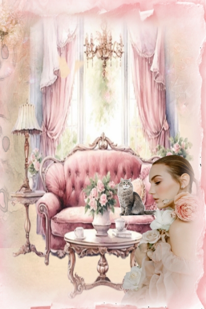 Pink sitting room- Modna kombinacija