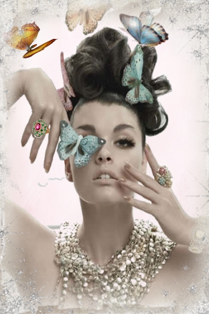 Jewels and butterflies- Combinazione di moda