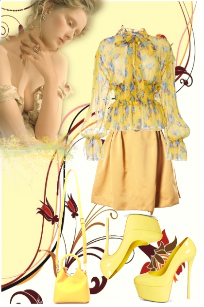 Chic yellow- Fashion set