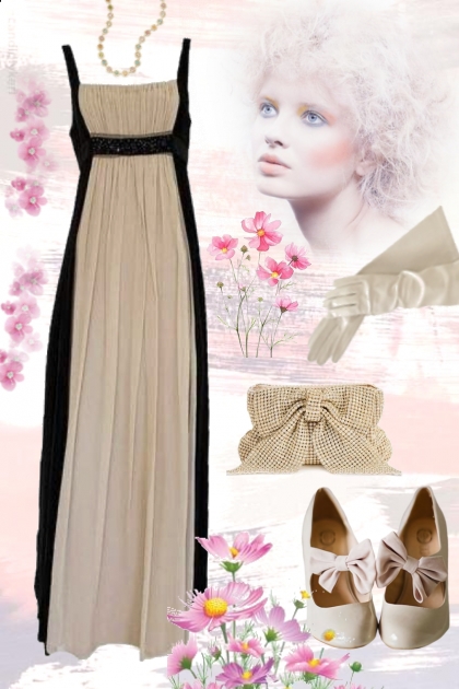 Black and white evening outfit 2- Fashion set
