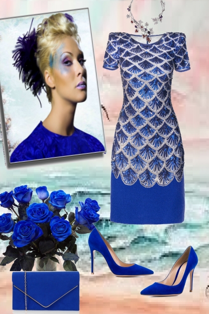 Royal blue chic- Модное сочетание