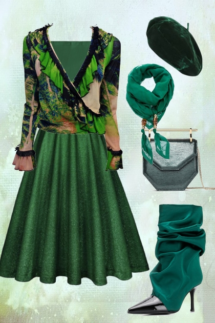 Street style: emerald green
