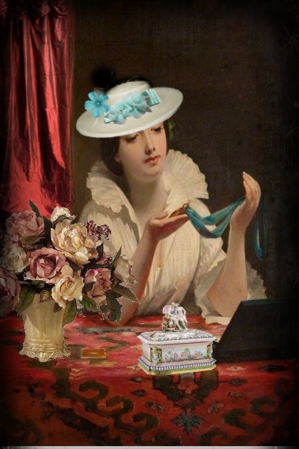 Lady with a ribbon