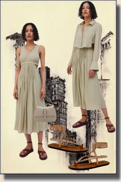 Linen outfit 2- Модное сочетание