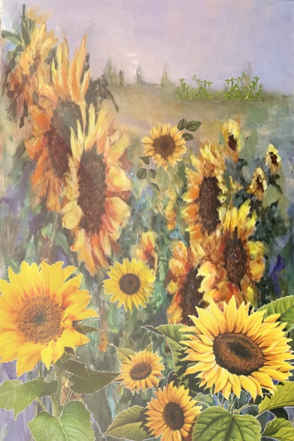 Sunflower field- Kreacja