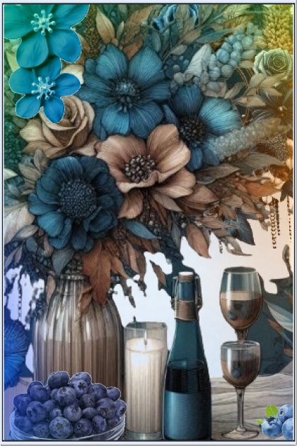 Blue wine- Combinazione di moda