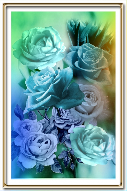 Blue roses 21- Модное сочетание