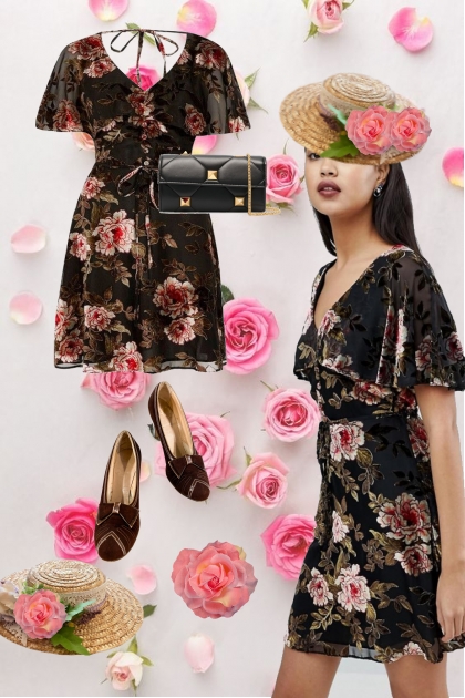 Floral outfit- Modekombination