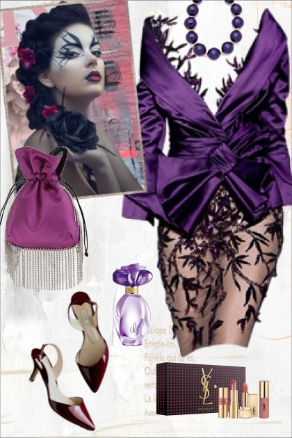 Chic and elegant in purple- Fashion set