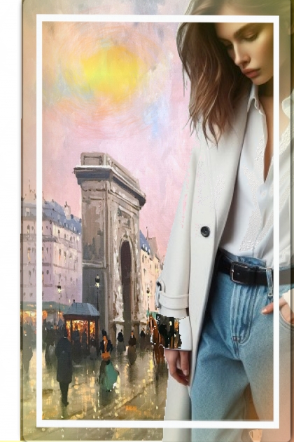 Paris painting- Combinazione di moda