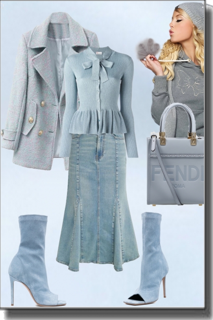 Blue outfit 33- Combinazione di moda