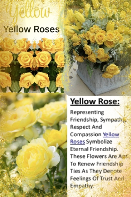 Yellow roses 2- Модное сочетание