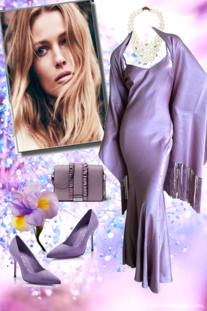 Lilac silk- Fashion set