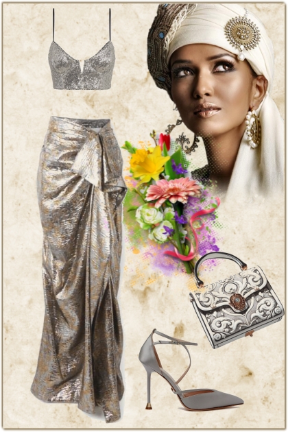 Exotic silver outfit- Combinazione di moda