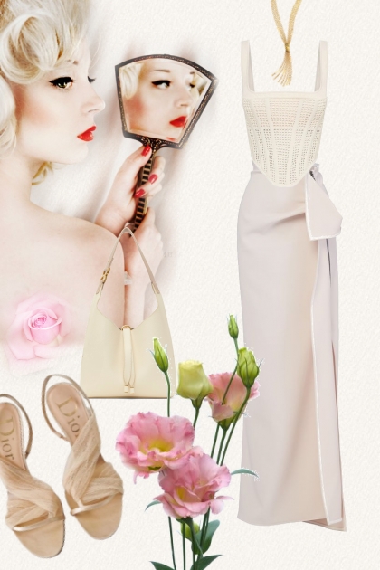 Creamy white chic- Fashion set