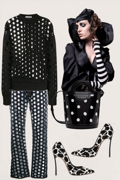 Polka dot everywhere 2- Combinaciónde moda