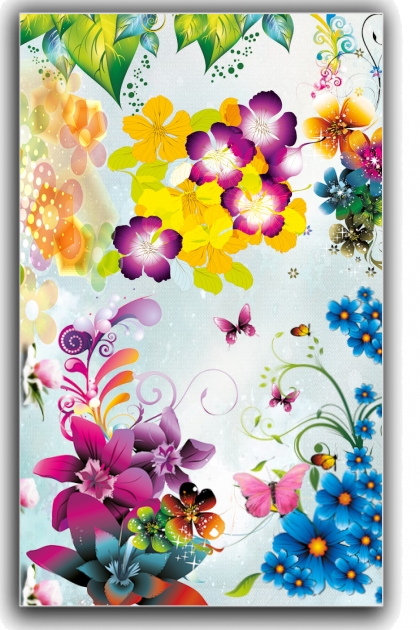 Flower panel 44- Fashion set